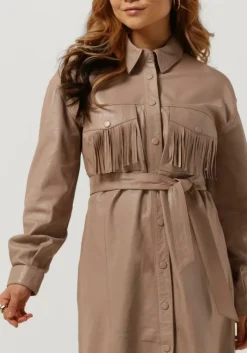 beige ibana mini jurk dexter