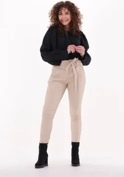 beige ibana pantalon paula stretch leather