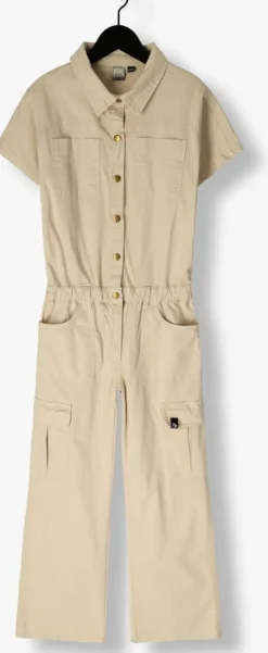 beige indian blue jeans jumpsuit jumpsuit cargo wide fit