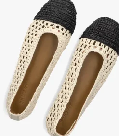 beige inuovo ballerina's d27004