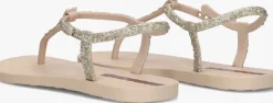 beige ipanema platte sandalen class brilha