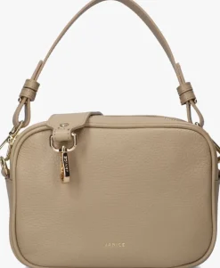 beige janice schoudertas bruce
