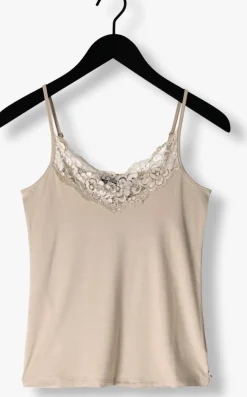 beige jansen amsterdam top alora hemdje tc 103 spaghetti with lace