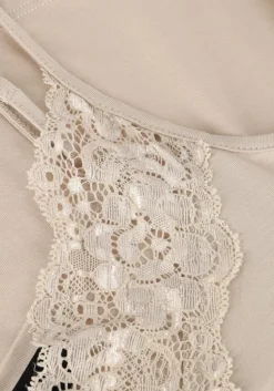 beige jansen amsterdam top alora hemdje tc 103 spaghetti with lace