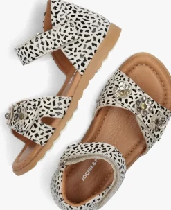 beige jochie & freaks platte sandalen coby