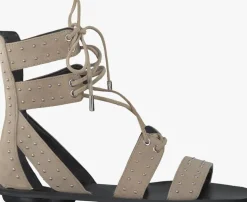 beige kendall & kylie platte sandalen fabia
