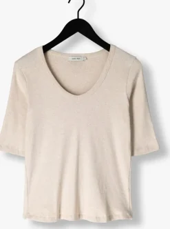 beige knit-ted top eden
