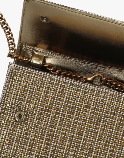 beige kurt geiger london schoudertas kensington chain wallet