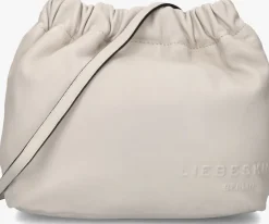 beige liebeskind schoudertas ruffle hobo s