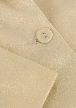 beige like flo blazer metallic crepe blazer