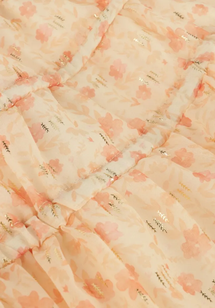 beige like flo minirok chiffon flower skirt