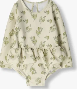 beige lil' atelier badpakken nbffloria ls swimsuit lil