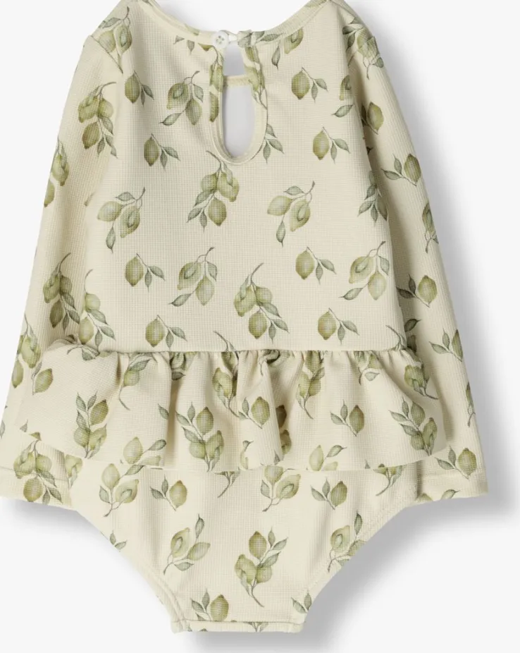 beige lil' atelier badpakken nbffloria ls swimsuit lil