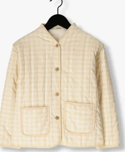 beige lil' atelier jack nmflarose ls quilt jacket lil