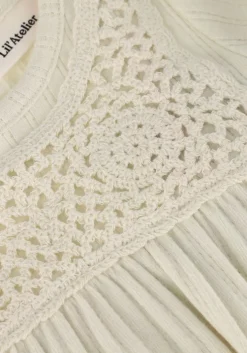 beige lil' atelier jurken nbfflora ss body dress lil