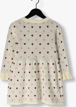 beige lil' atelier jurken nmfsaran ls knit dress heart