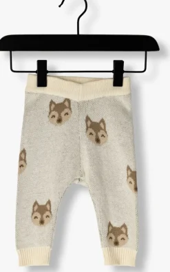 beige lil' atelier lange broeken nbmlamoe knit pant lil