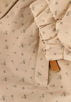 beige lil' atelier parka's nmfgerda padded long jacket aop fo lil