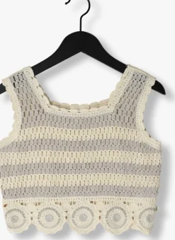 beige lil' atelier top nmffauna vest lil