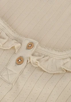 beige lil' atelier tops & t-shirts nmfrachel nis ls slim top lil noos