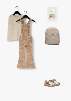 beige lil' atelier tops & t-shirts nmfrachel nis ls slim top lil noos