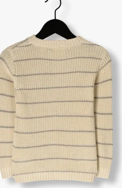 beige lil' atelier trui nmmemlen ls knit stripes lil