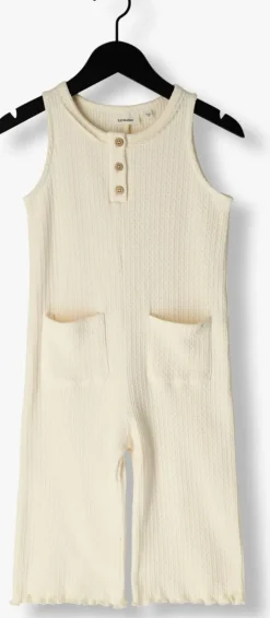 beige lil' atelier tuinbroeken nmffinola sl loose suit lil