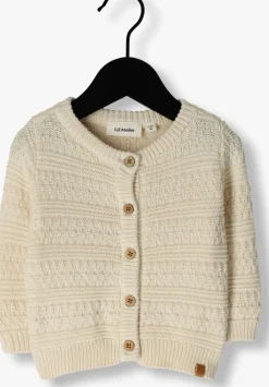 beige lil' atelier vest nbmfrako ls knit card lil