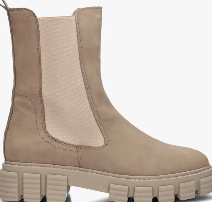 beige lina locchi enkellaarsjes l1197