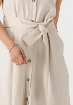 beige liu jo midi jurk abito viscosa