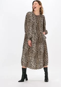 beige lollys laundry maxi jurk lucas dress