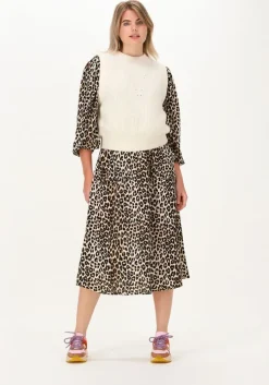 beige lollys laundry maxi jurk lucas dress