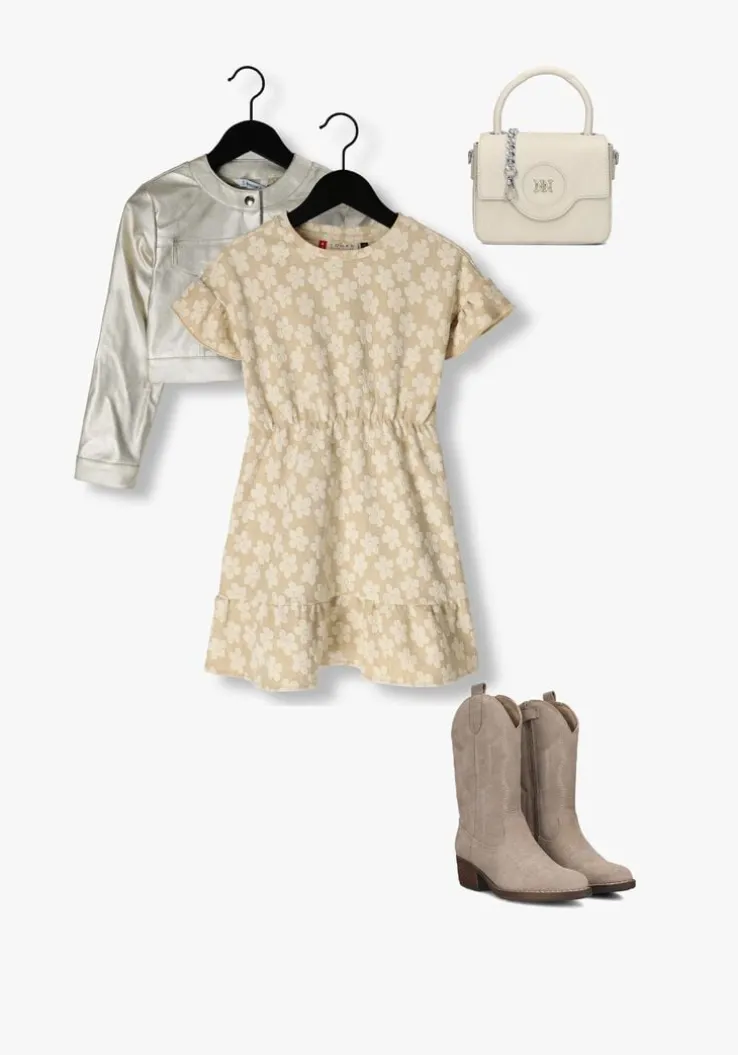 beige looxs little mini jurk 2511-7807