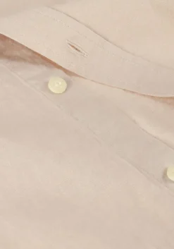 beige lyle & scott casual overhemd cotton linen button down shirt