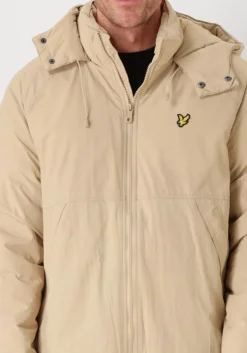 beige lyle & scott jack padded puffer jacket