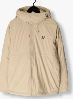 beige lyle & scott jack padded puffer jacket