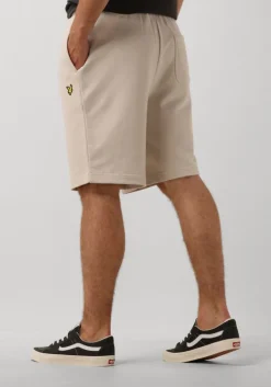 beige lyle & scott joggingbroek sweatshort