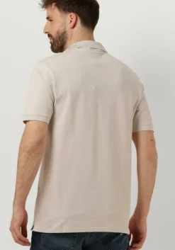 beige lyle & scott polo plain polo shirt