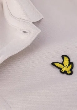 beige lyle & scott polo plain polo shirt