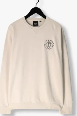 beige lyle & scott sweater stamp crew neck sweatshirt