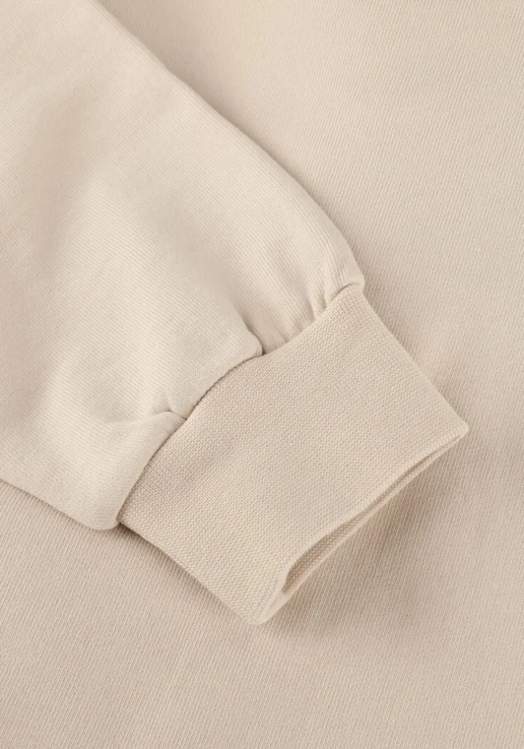 beige lyle & scott sweater heavy weight drop shoulder hoodie