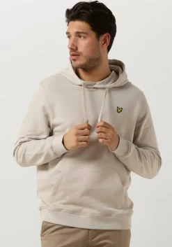 beige lyle & scott truien/vesten pullover hoodie
