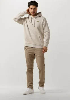 beige lyle & scott truien/vesten pullover hoodie