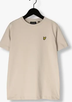 beige lyle & scott t-shirt plain t-shirt