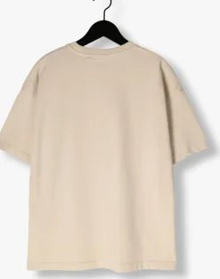 beige lyle & scott t-shirt heavy weight relaxed t-shirt