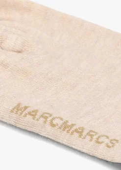 beige marcmarcs sokken cashmere fine