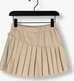 beige mayoral minirok pleated knit skort