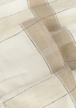 beige mayoral top plaid linen blouse