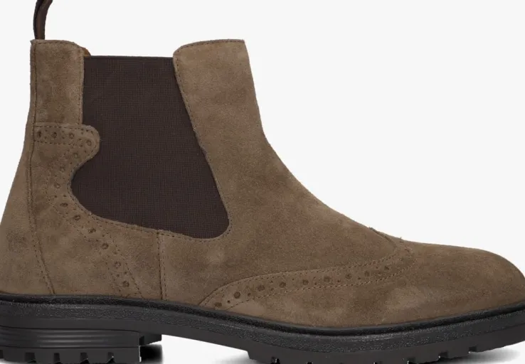 beige mazzeltov chelsea boots p-50301