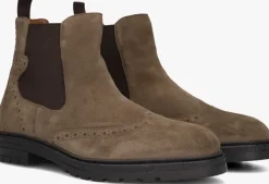 beige mazzeltov chelsea boots p-50301
